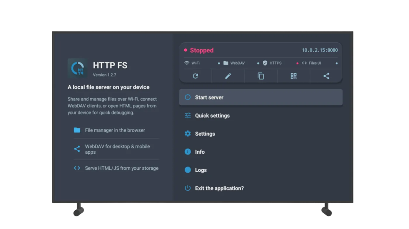 Android TV home screen