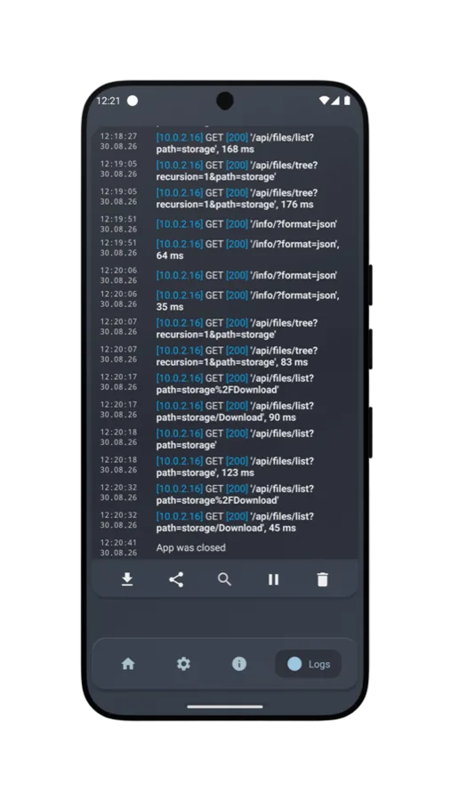 HTTP request log viewer