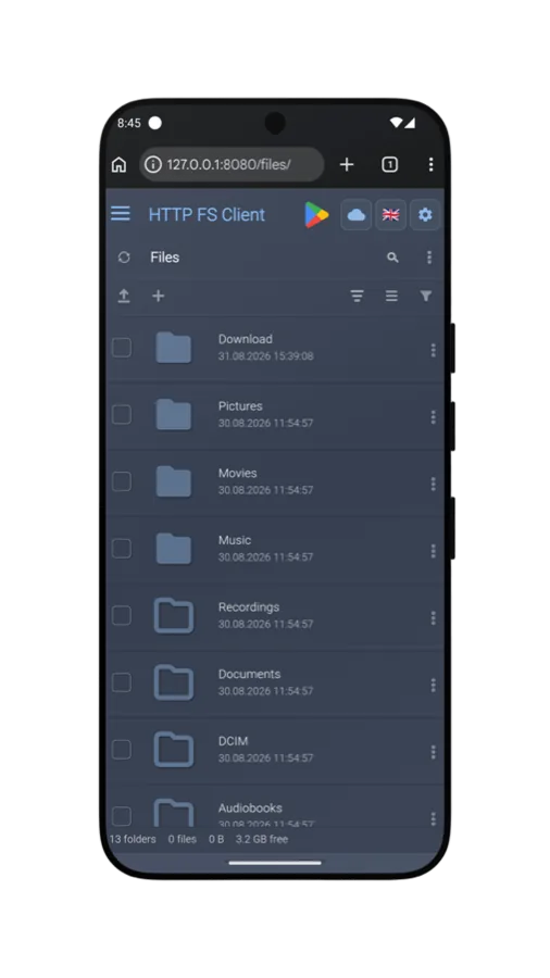Mobile web client